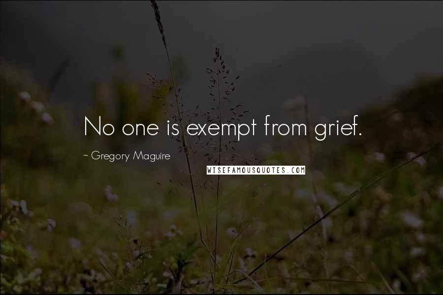 Gregory Maguire Quotes: No one is exempt from grief.