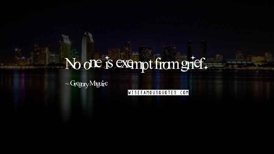 Gregory Maguire Quotes: No one is exempt from grief.