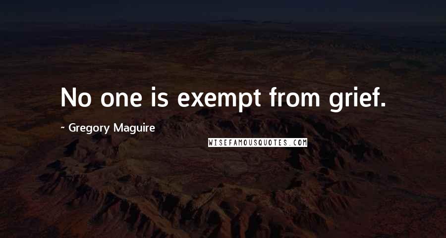 Gregory Maguire Quotes: No one is exempt from grief.