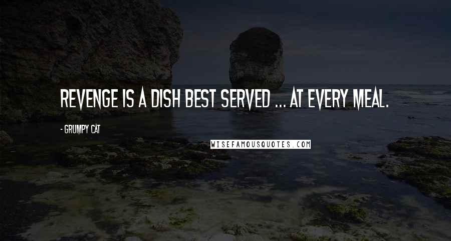 Grumpy Cat Quotes: Revenge is a dish best served ... At every meal.