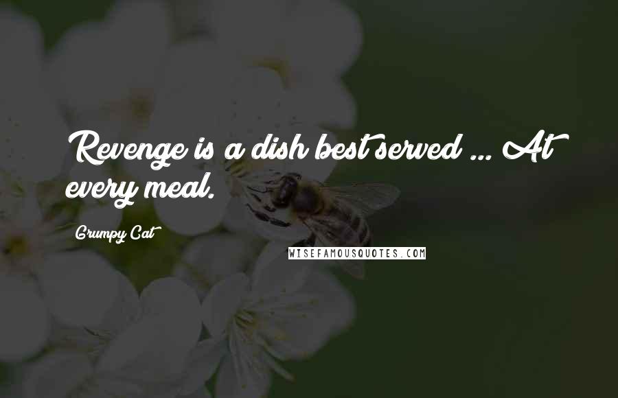 Grumpy Cat Quotes: Revenge is a dish best served ... At every meal.