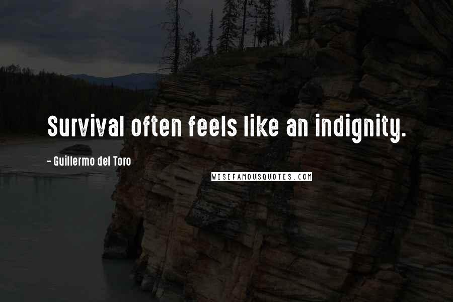 Guillermo Del Toro Quotes: Survival often feels like an indignity.
