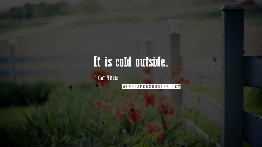 Gul Yildiz Quotes: It is cold outside.