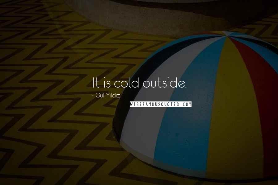 Gul Yildiz Quotes: It is cold outside.