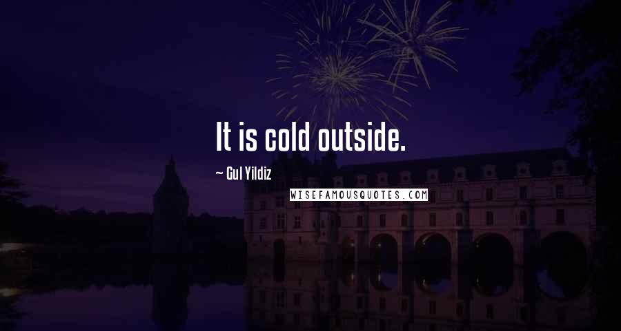 Gul Yildiz Quotes: It is cold outside.