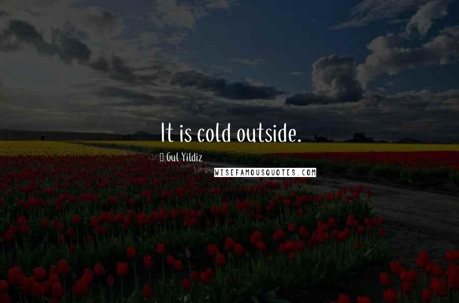 Gul Yildiz Quotes: It is cold outside.