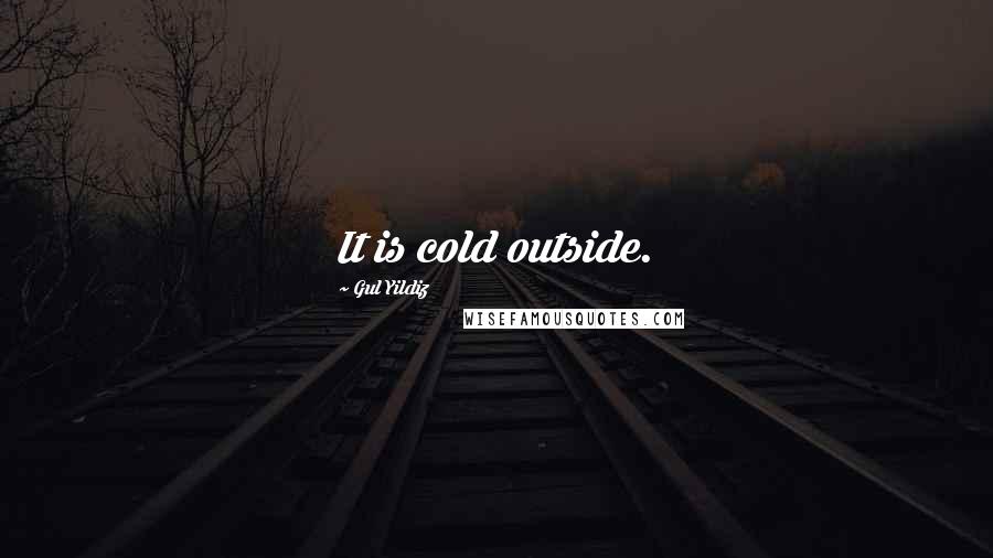 Gul Yildiz Quotes: It is cold outside.