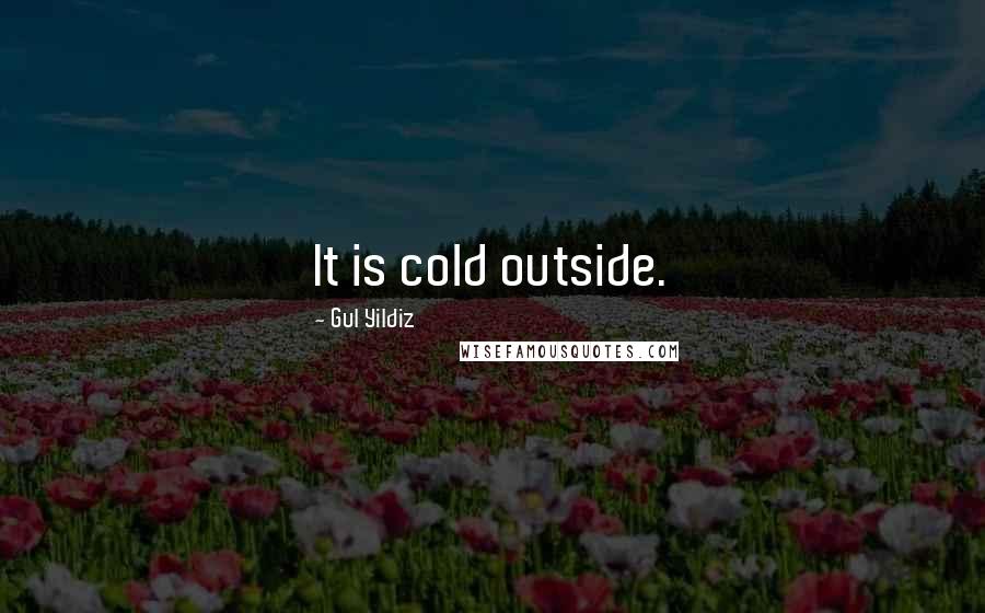 Gul Yildiz Quotes: It is cold outside.