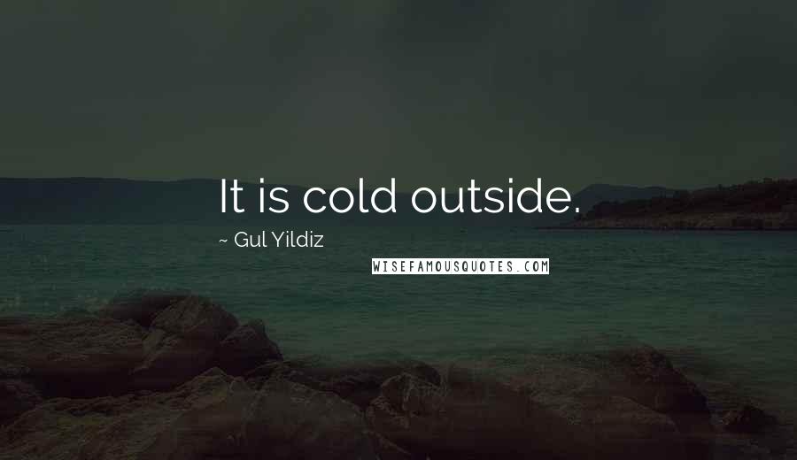 Gul Yildiz Quotes: It is cold outside.