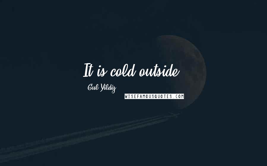 Gul Yildiz Quotes: It is cold outside.