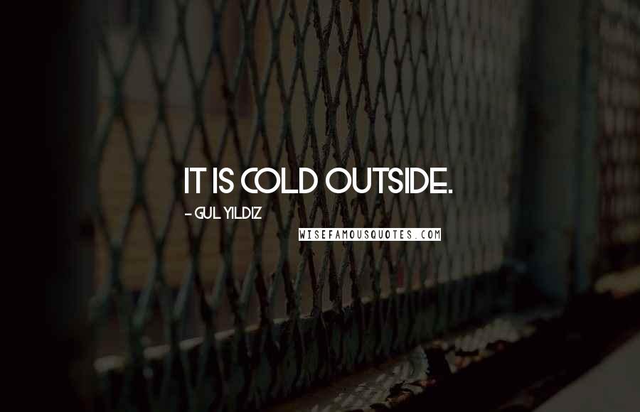 Gul Yildiz Quotes: It is cold outside.