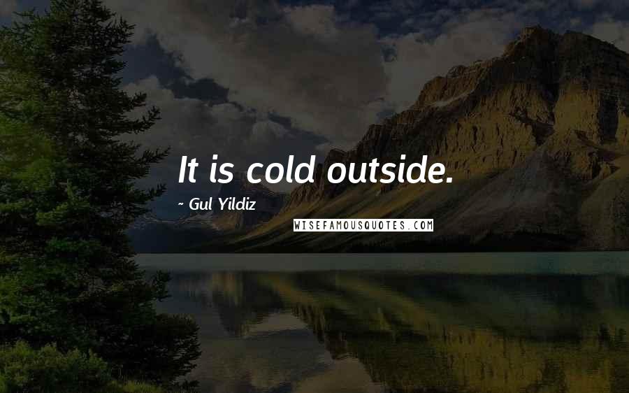 Gul Yildiz Quotes: It is cold outside.