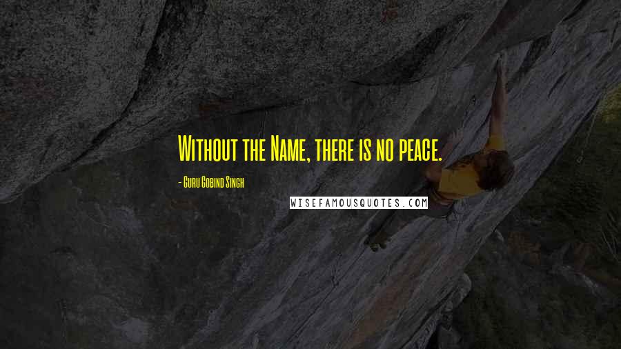 Guru Gobind Singh Quotes: Without the Name, there is no peace.