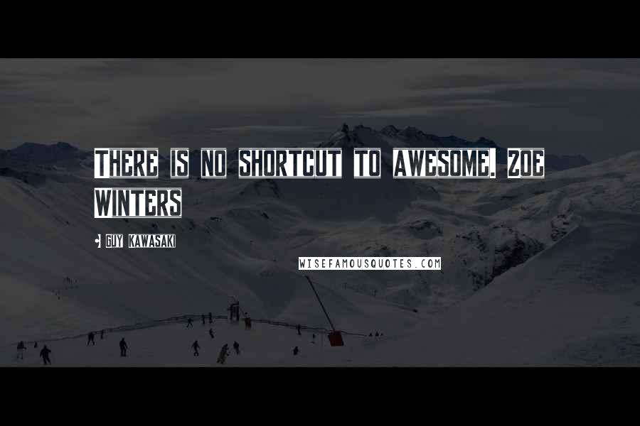 Guy Kawasaki Quotes: There is no shortcut to awesome. Zoe Winters