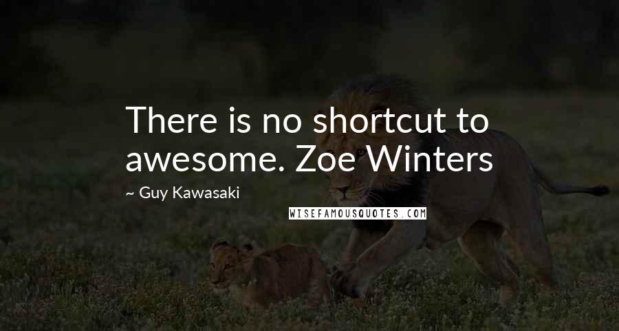 Guy Kawasaki Quotes: There is no shortcut to awesome. Zoe Winters