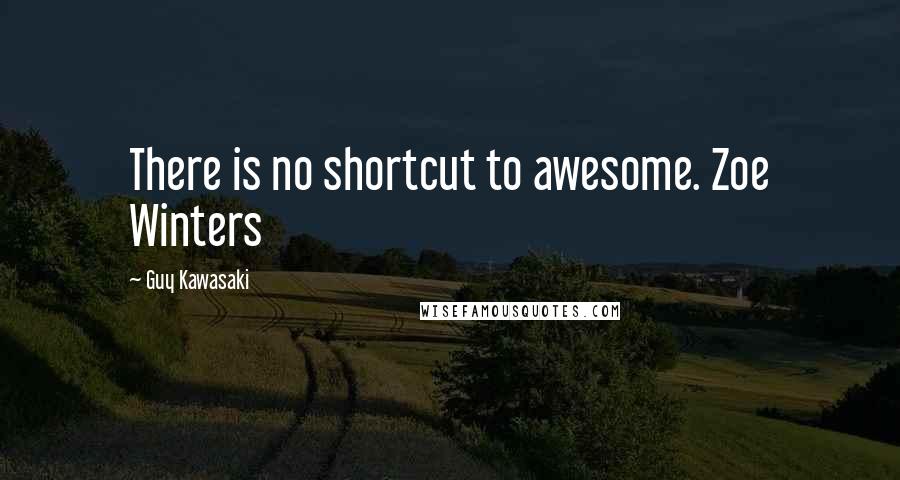 Guy Kawasaki Quotes: There is no shortcut to awesome. Zoe Winters