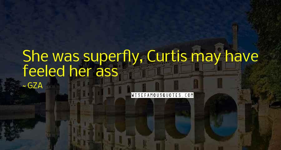 GZA Quotes: She was superfly, Curtis may have feeled her ass