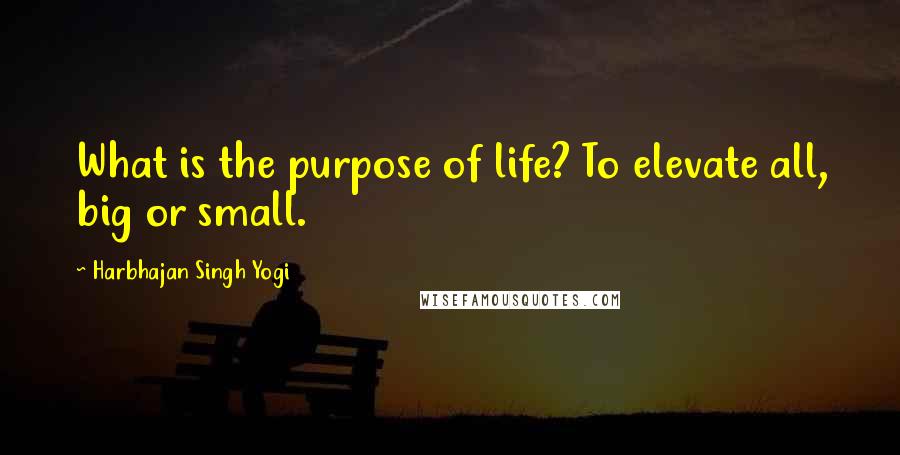 Harbhajan Singh Yogi Quotes: What is the purpose of life? To elevate all, big or small.