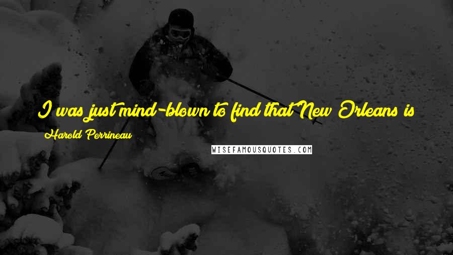 Harold Perrineau Quotes: I was just mind-blown to find that New Orleans is just so much more fun and interesting than I had ever thought.