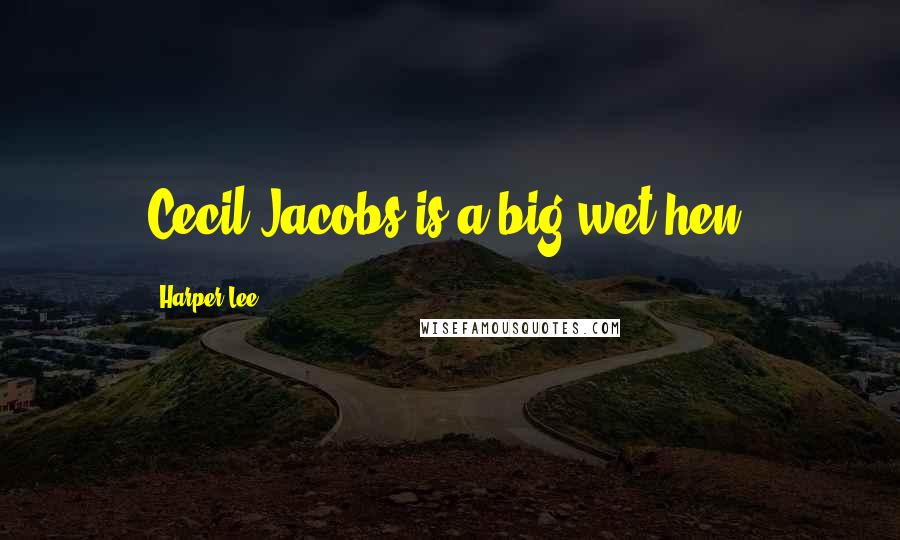 Harper Lee Quotes: Cecil Jacobs is a big wet hen!