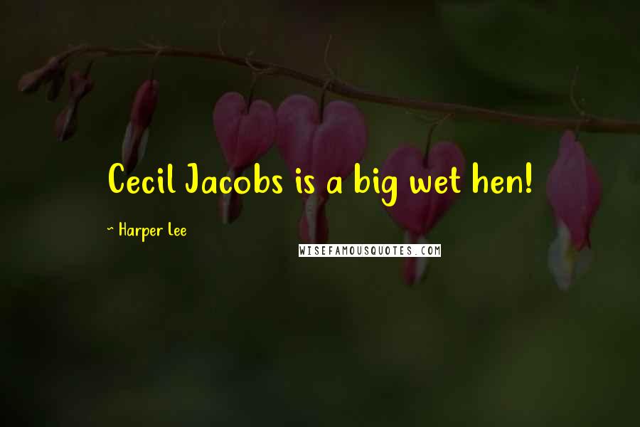 Harper Lee Quotes: Cecil Jacobs is a big wet hen!