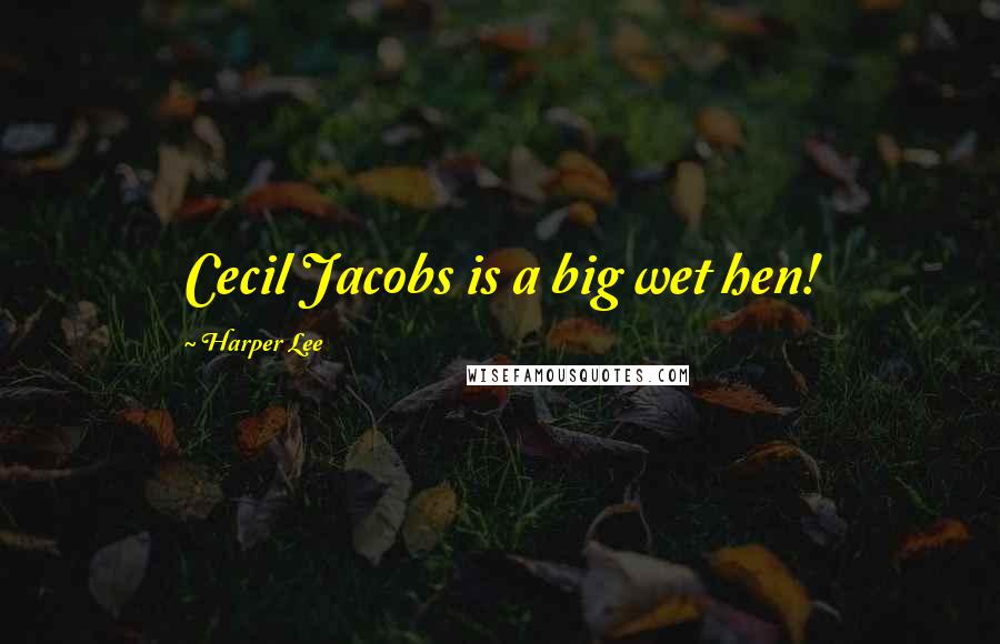 Harper Lee Quotes: Cecil Jacobs is a big wet hen!