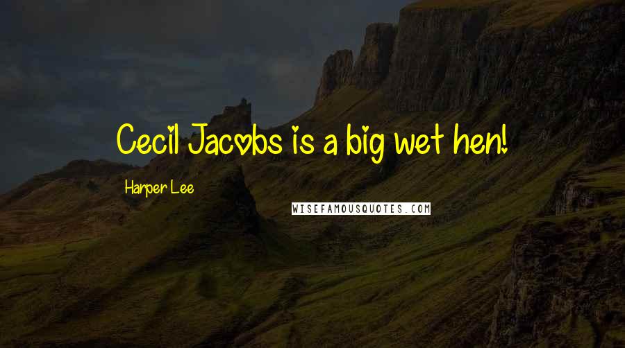 Harper Lee Quotes: Cecil Jacobs is a big wet hen!