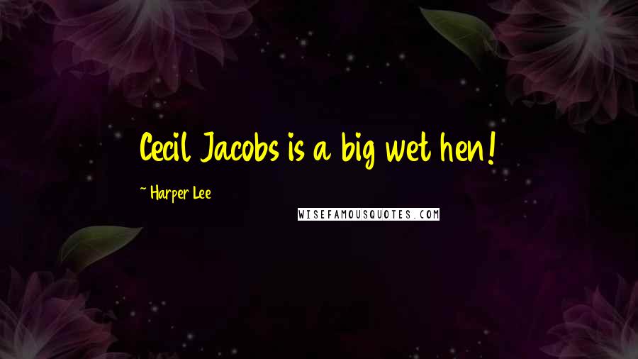 Harper Lee Quotes: Cecil Jacobs is a big wet hen!