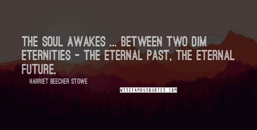 Harriet Beecher Stowe Quotes: The soul awakes ... between two dim eternities - the eternal past, the eternal future.