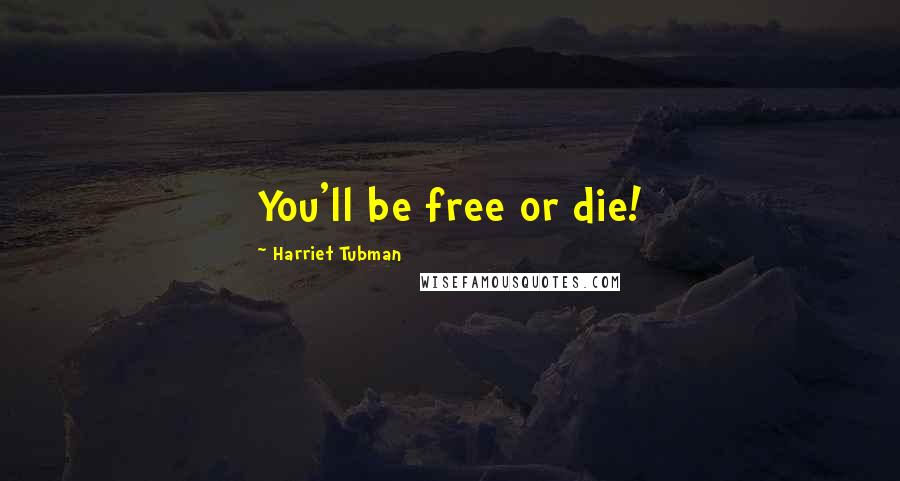 Harriet Tubman Quotes: You'll be free or die!