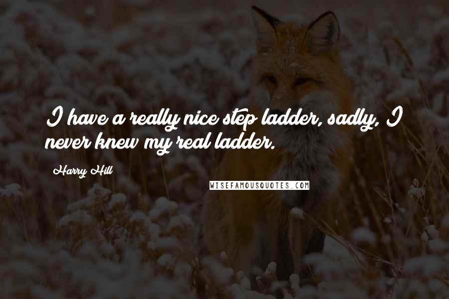 Harry Hill Quotes: I have a really nice step ladder, sadly, I never knew my real ladder.