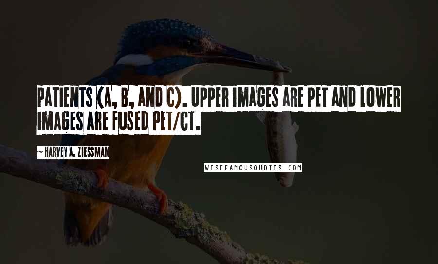 Harvey A. Ziessman Quotes: patients (A, B, and C). Upper images are PET and lower images are fused PET/CT.