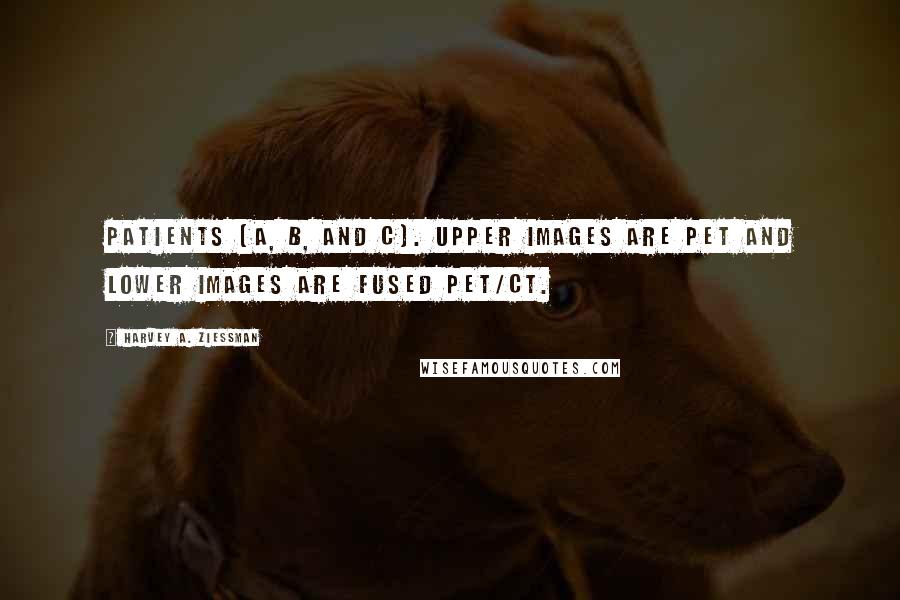 Harvey A. Ziessman Quotes: patients (A, B, and C). Upper images are PET and lower images are fused PET/CT.