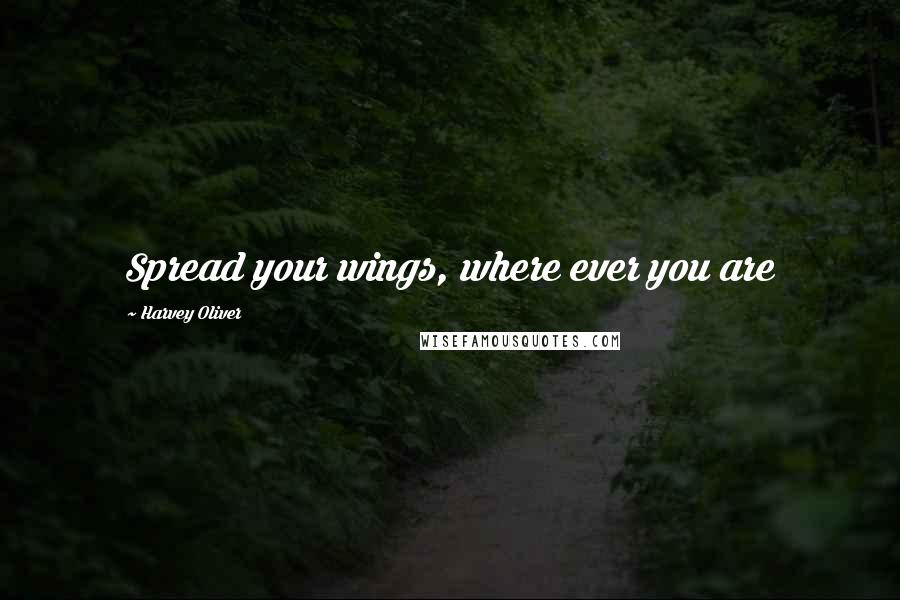 Harvey Oliver Quotes: Spread your wings, where ever you are