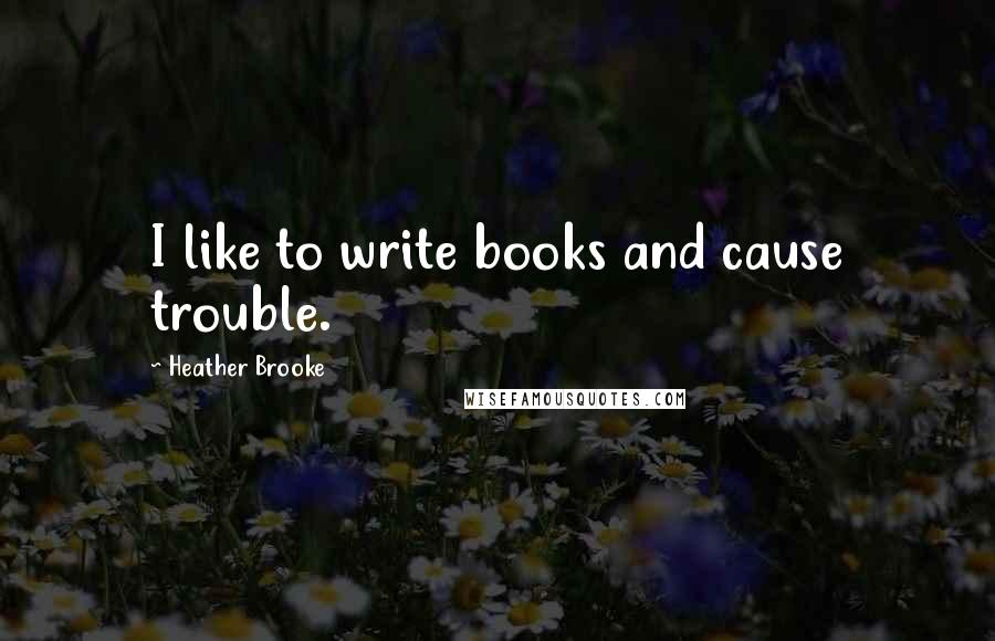 Heather Brooke Quotes: I like to write books and cause trouble.
