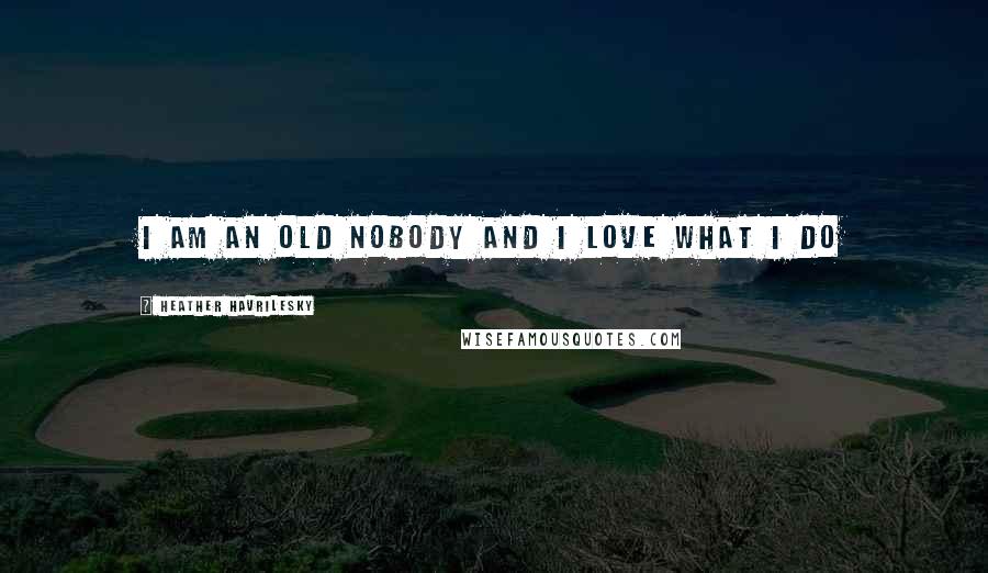 Heather Havrilesky Quotes: I AM AN OLD NOBODY AND I LOVE WHAT I DO