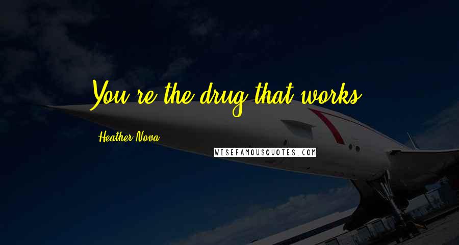 Heather Nova Quotes: You're the drug that works.