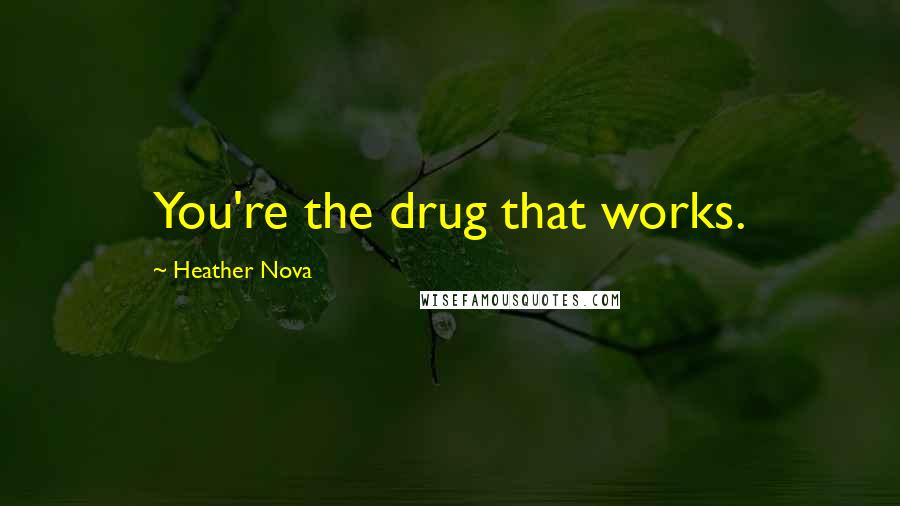 Heather Nova Quotes: You're the drug that works.