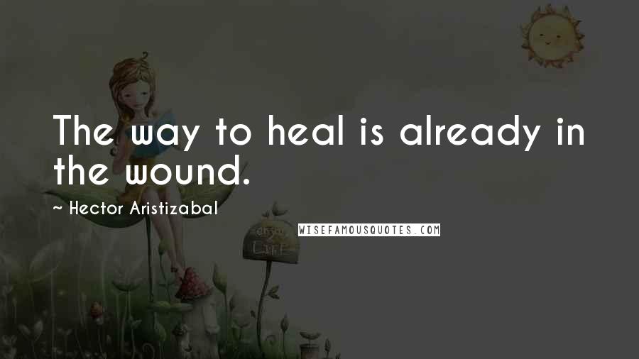 Hector Aristizabal Quotes: The way to heal is already in the wound.