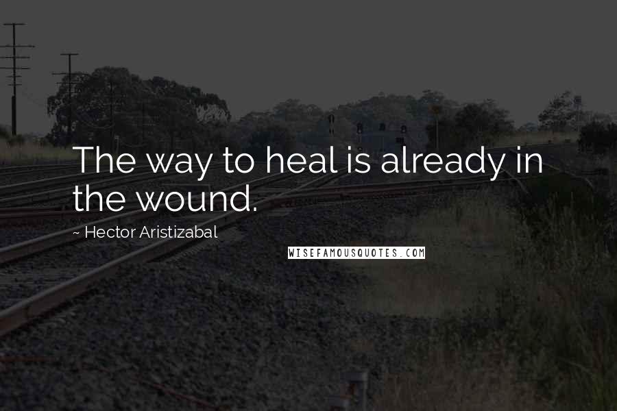 Hector Aristizabal Quotes: The way to heal is already in the wound.