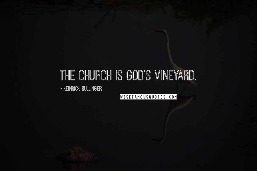 Heinrich Bullinger Quotes: The church is God's vineyard.