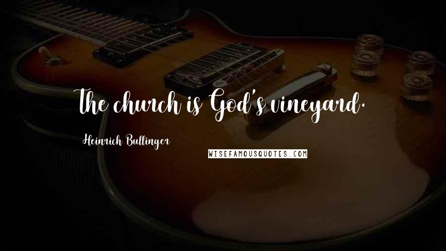 Heinrich Bullinger Quotes: The church is God's vineyard.