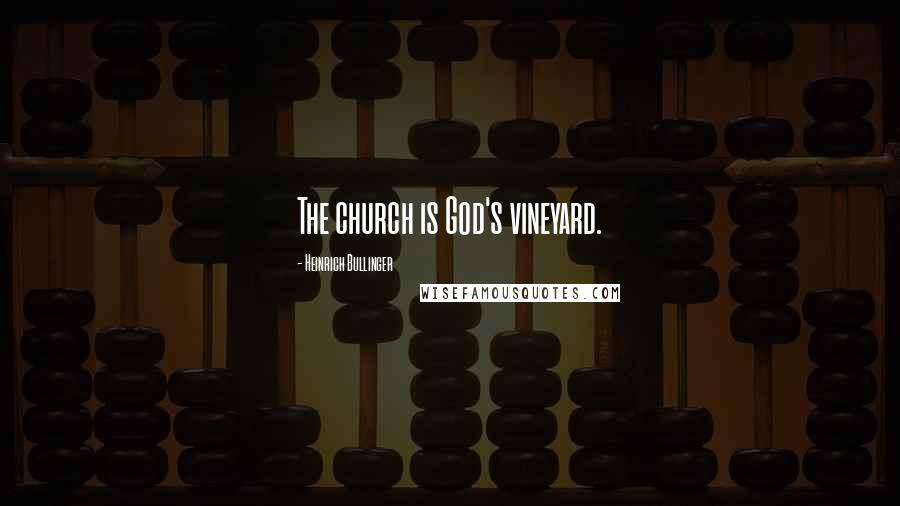 Heinrich Bullinger Quotes: The church is God's vineyard.