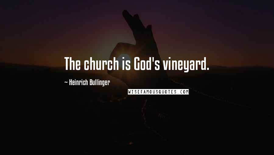 Heinrich Bullinger Quotes: The church is God's vineyard.