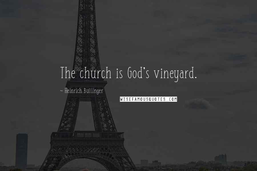 Heinrich Bullinger Quotes: The church is God's vineyard.