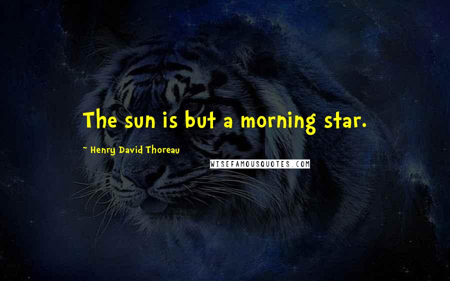 Henry David Thoreau Quotes: The sun is but a morning star.