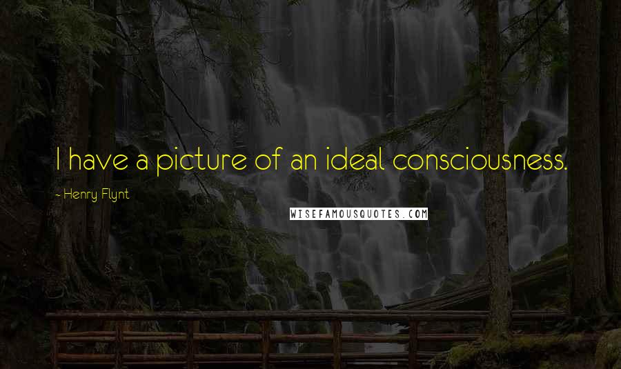 Henry Flynt Quotes: I have a picture of an ideal consciousness.