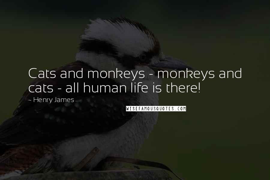 Henry James Quotes: Cats and monkeys - monkeys and cats - all human life is there!