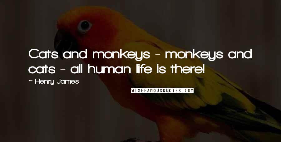 Henry James Quotes: Cats and monkeys - monkeys and cats - all human life is there!