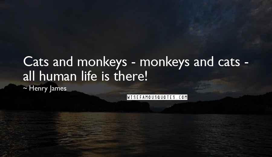 Henry James Quotes: Cats and monkeys - monkeys and cats - all human life is there!